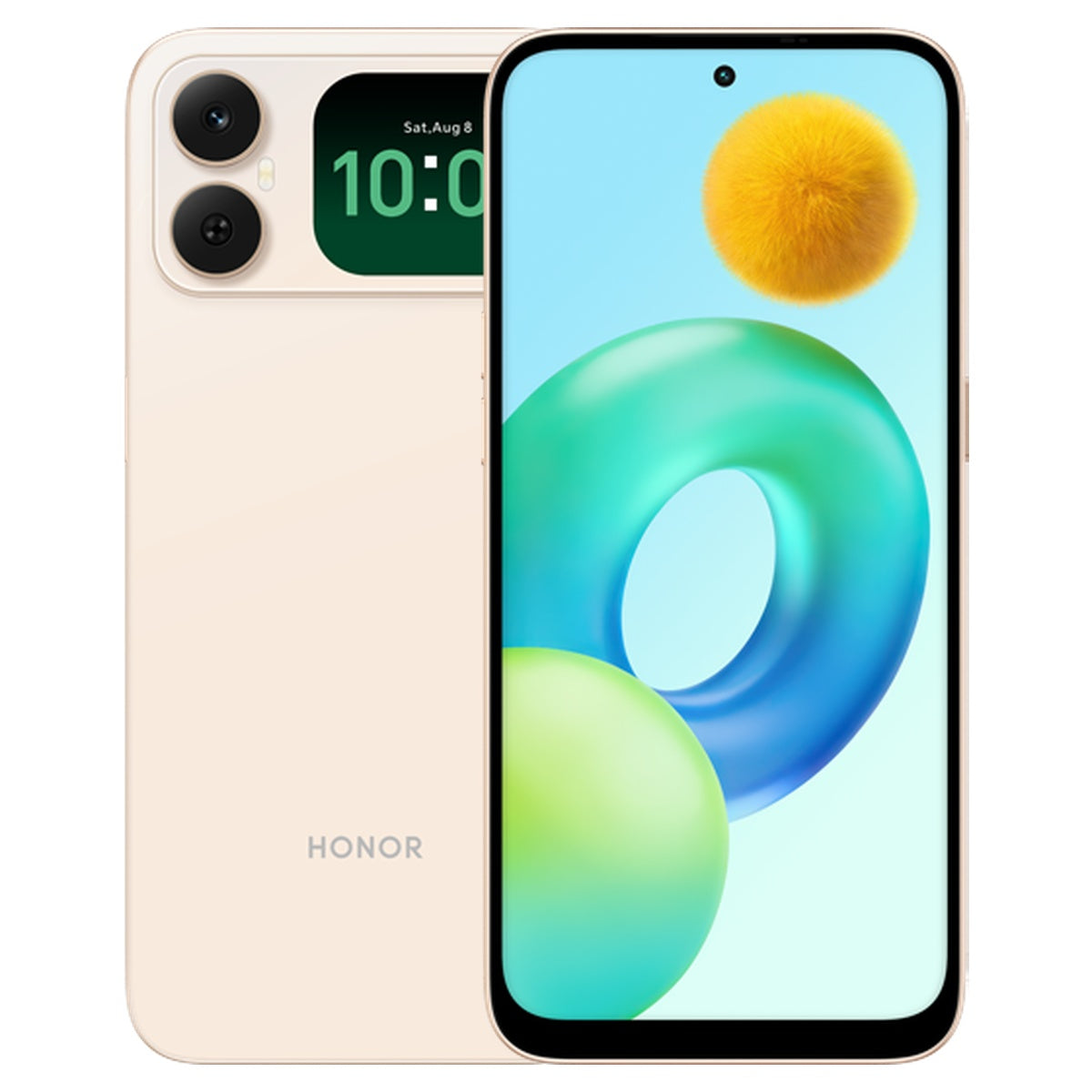 Honor Play20C – Sunrise Gold front and back view