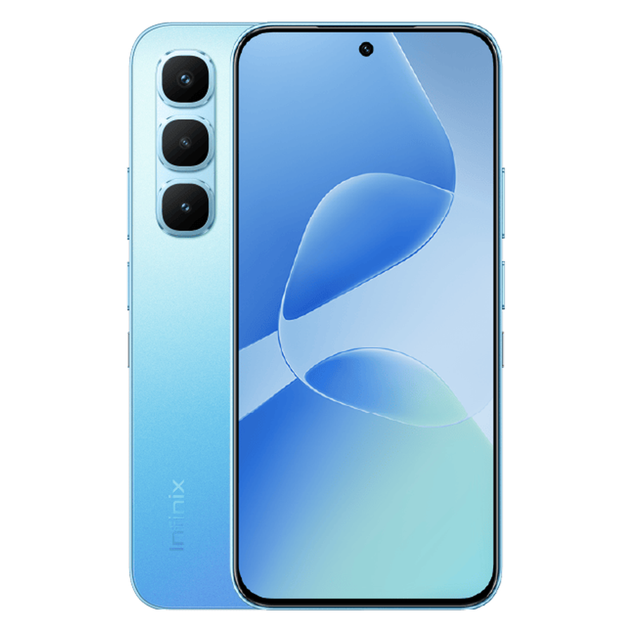 Infinix Hot 60 Pro Sapphire Blue front and rear
