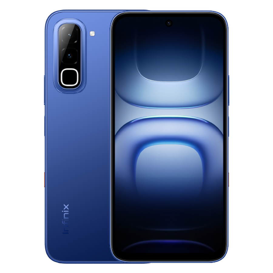 Infinix Hot 70 Dive Blue front and rear