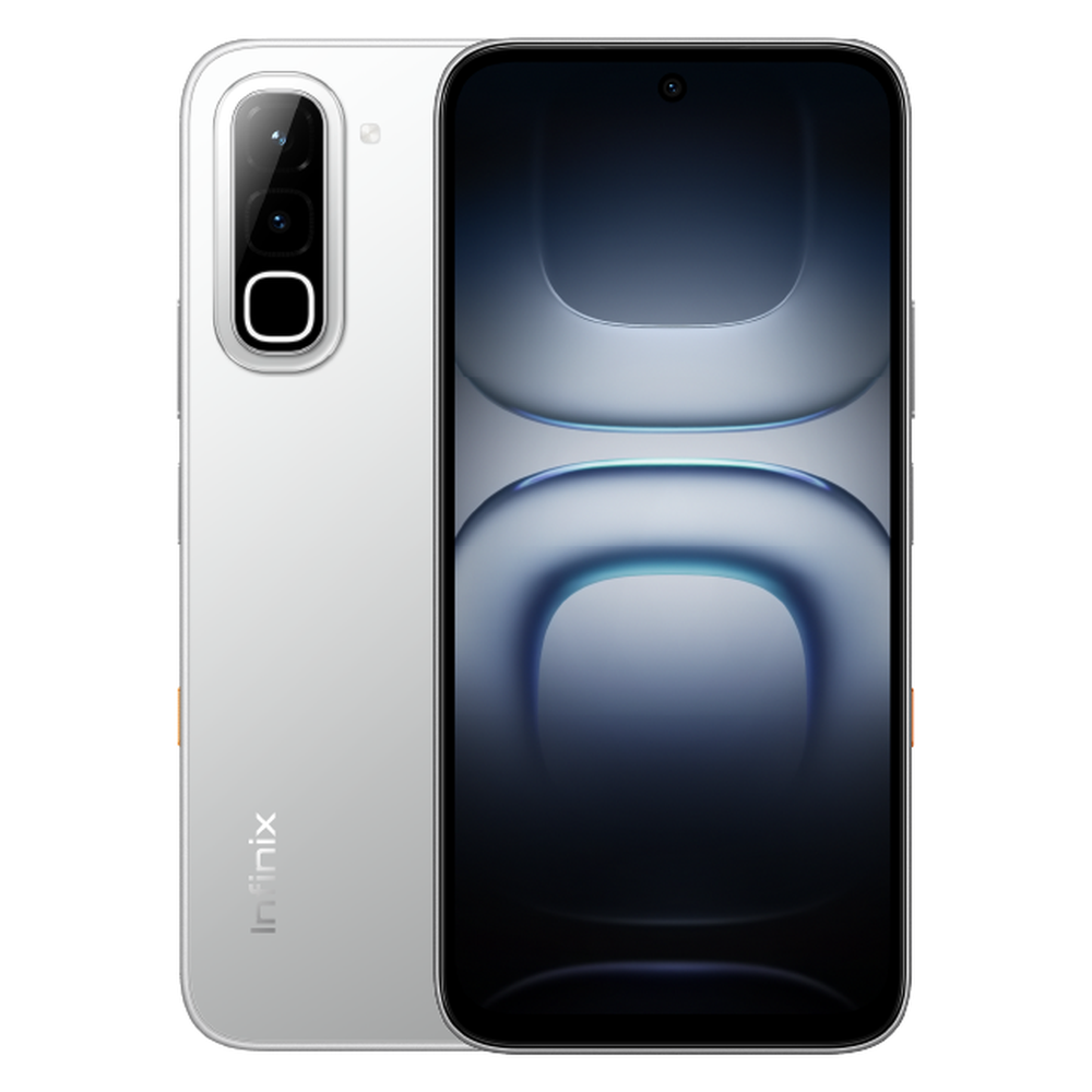 Infinix Hot 70 Silver Dancer front and rear