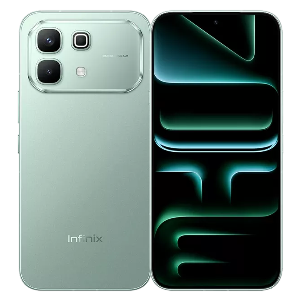 Infinix Note 60 5G Fizz Blue front and rear