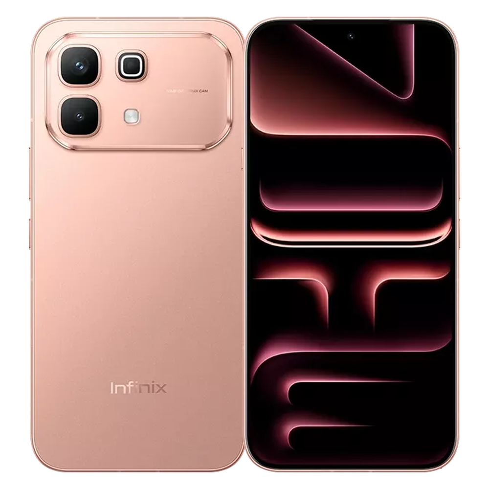 Infinix Note 60 5G Rose Gold front and rear