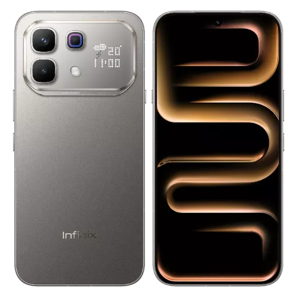 Infinix Note 60 Pro 5G Mist Titanium front and rear
