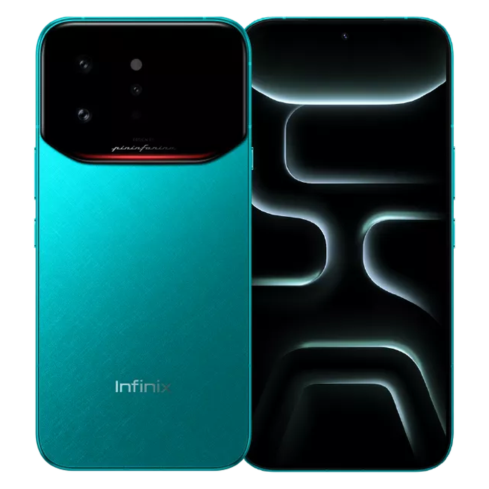 Infinix Note 60 Ultra 5G Amalfi Blue front and rear