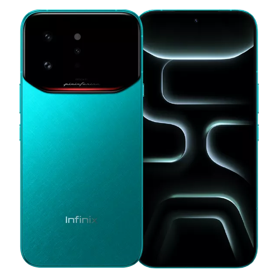 Infinix Note 60 Ultra 5G Amalfi Blue front and rear
