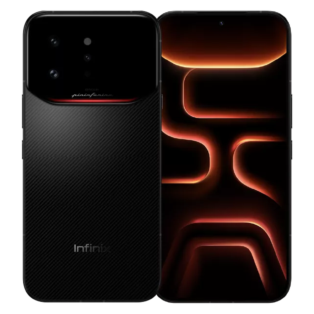 Infinix Note 60 Ultra 5G Torino Black front and rear