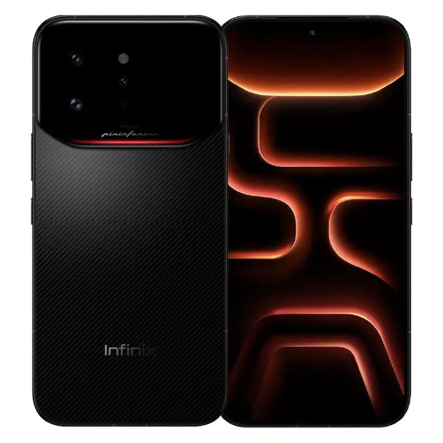 Infinix Note 60 Ultra 5G Torino Black front and rear