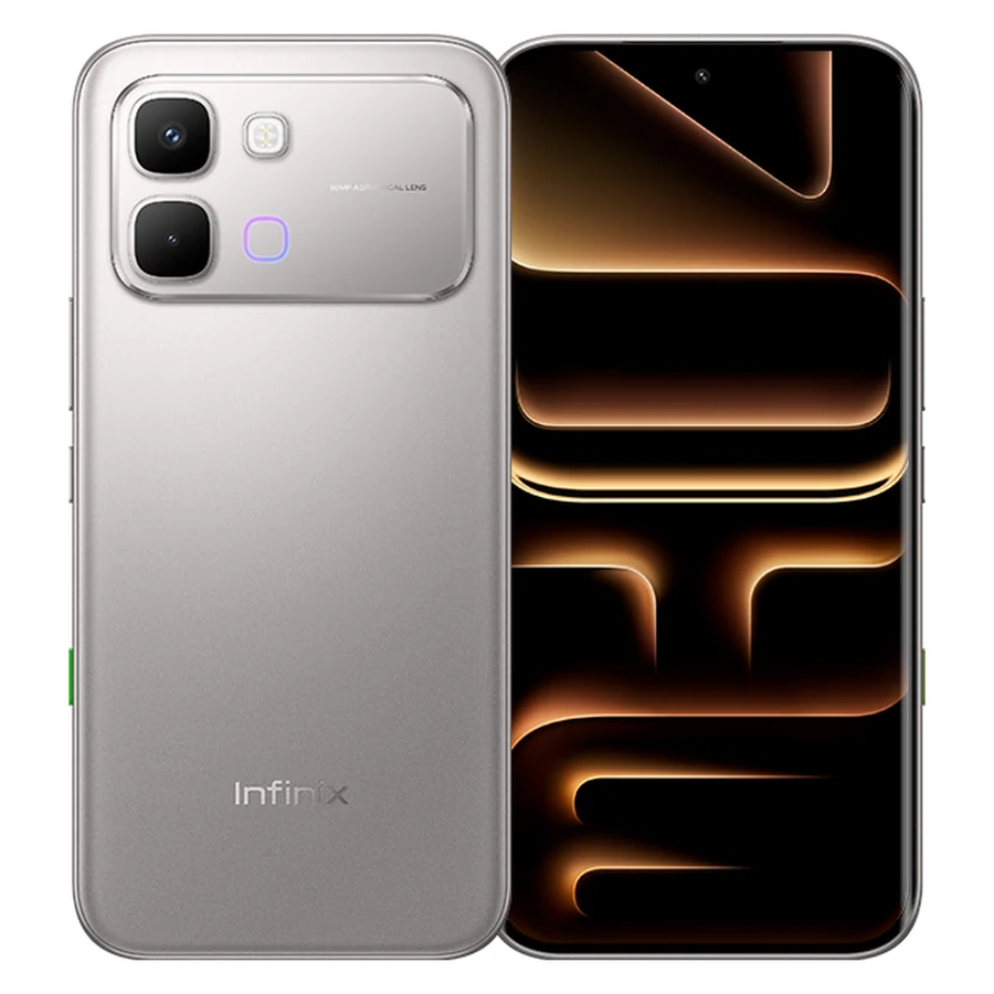 Infinix Note Edge 5G Lunar Titanium front and rear