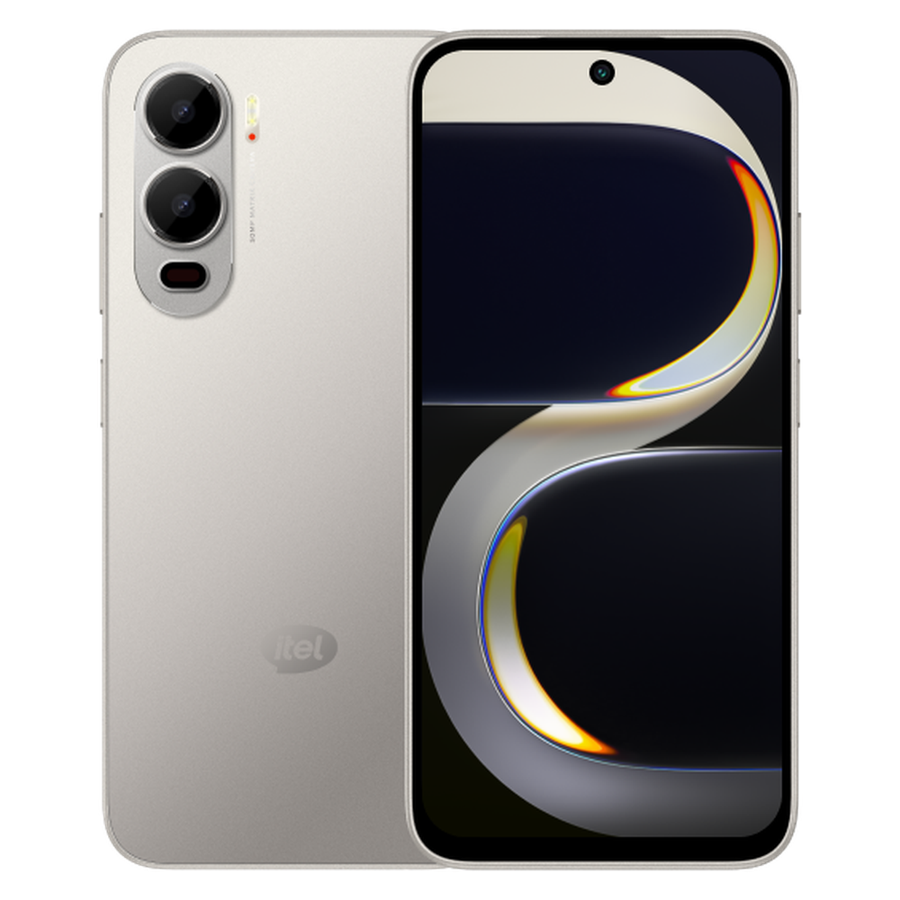 Itel CITY 200 Cloud White front and rear