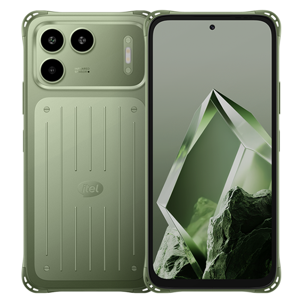 Itel Power 80 Tundra Green front and rear