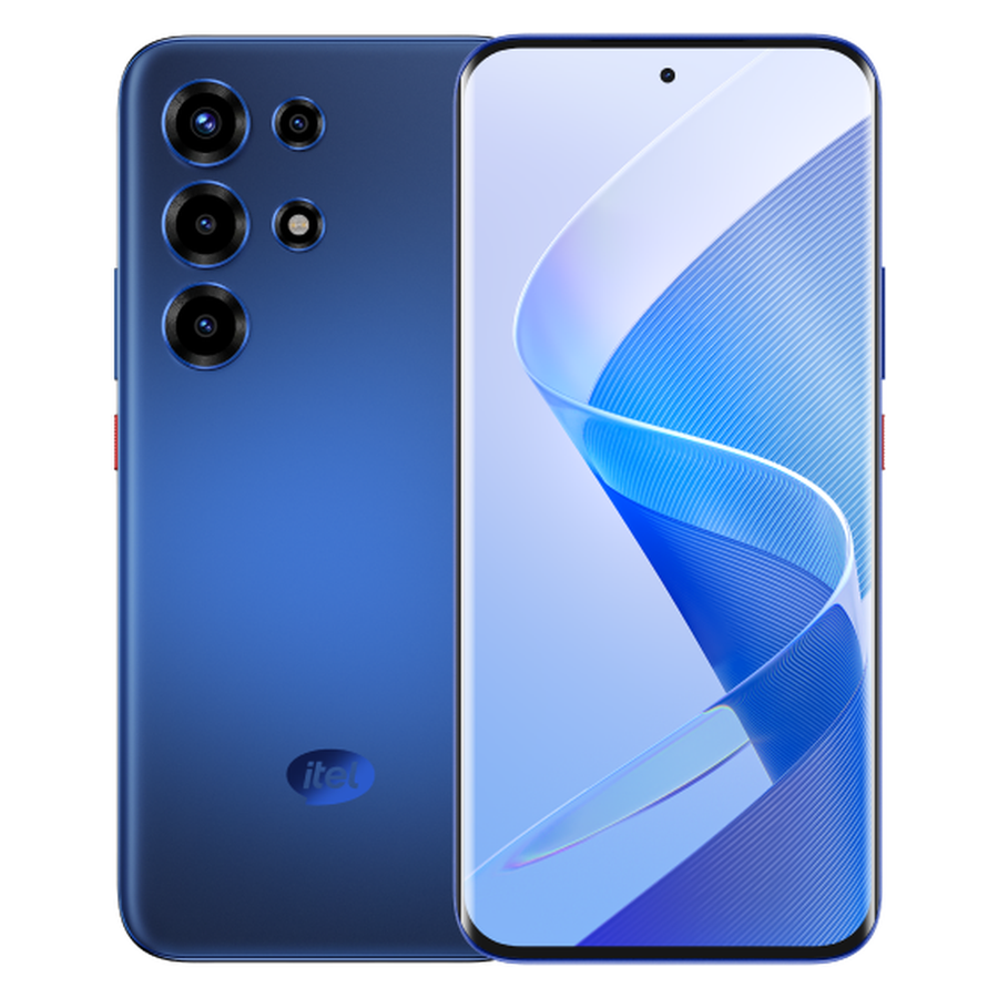 Itel S26 Ultra Midnight Blue front and rear