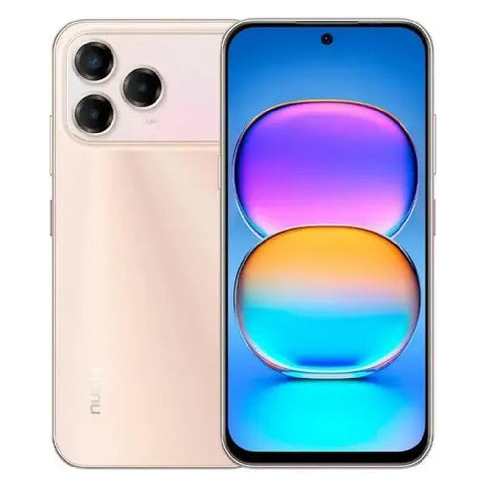 nubia V80 Pro Peach Fuzz front and rear