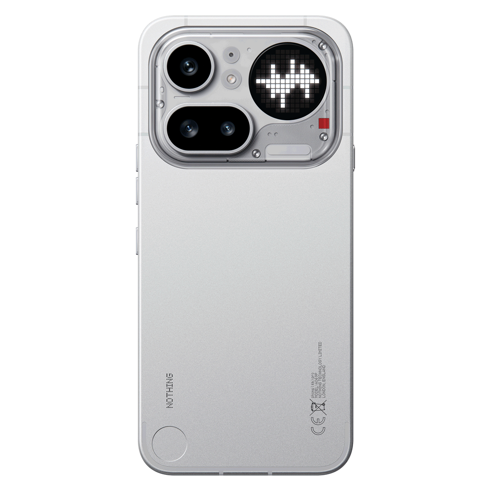 Nothing Phone (4a) Pro – Silver rear view