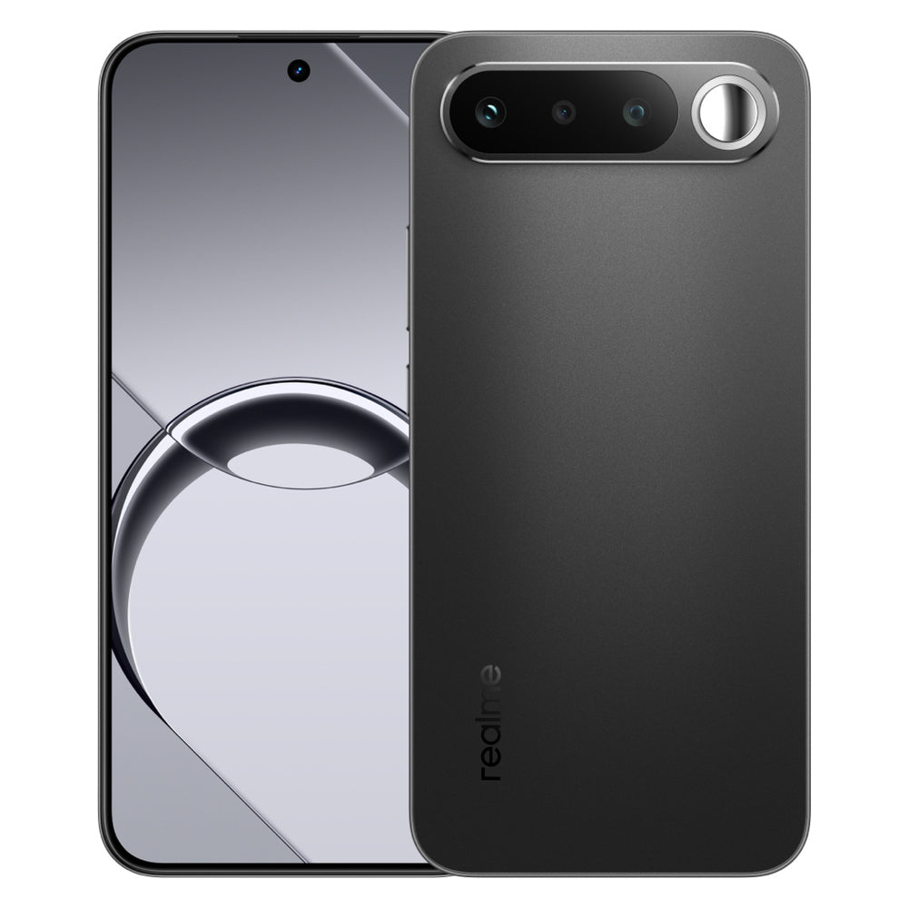 Realme 16 5G Air Black front and rear