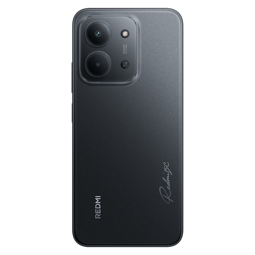 Redmi 15C – Midnight Black rear view