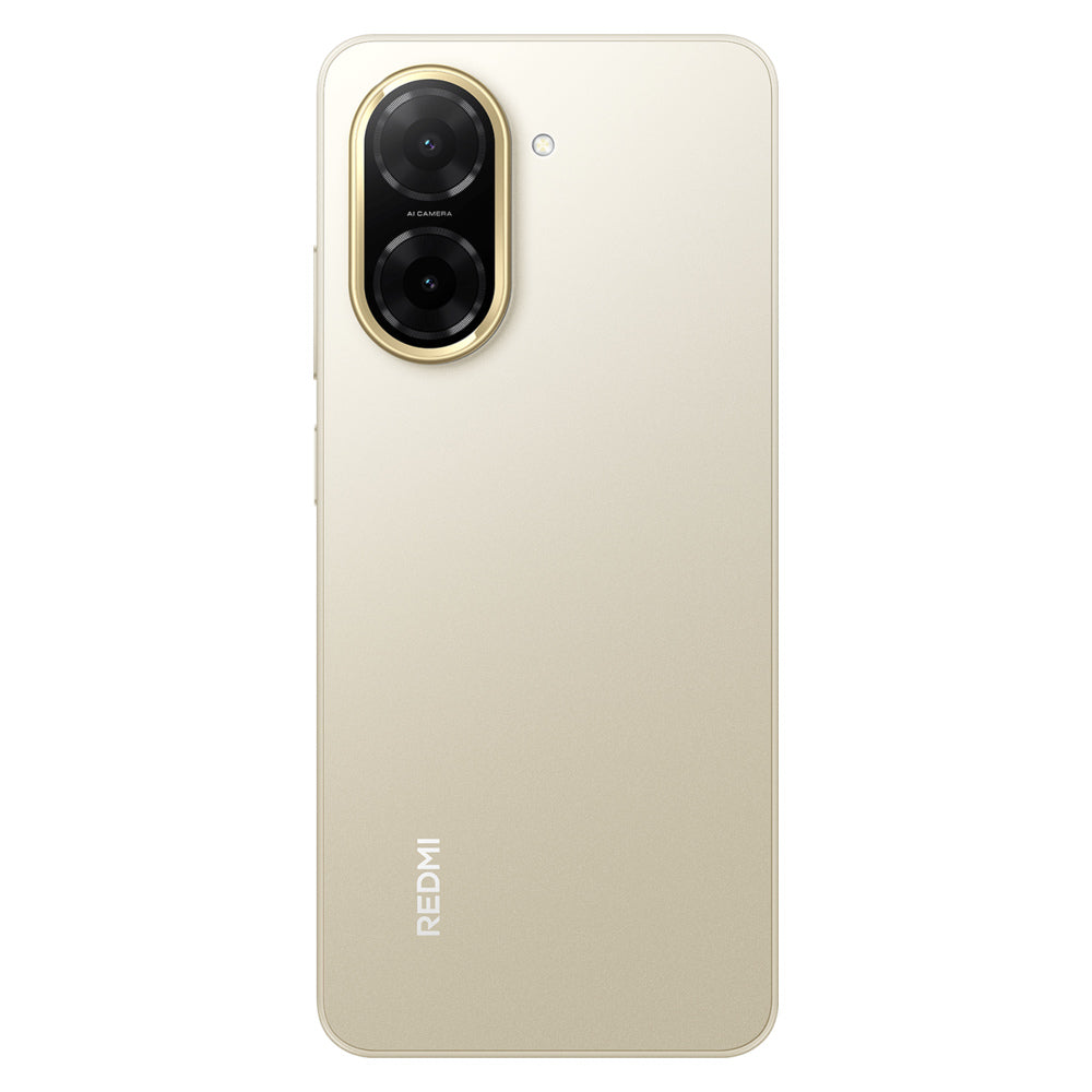 Redmi A5 – Sandy Gold rear view