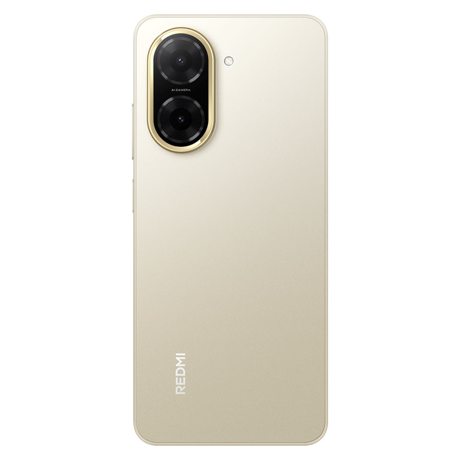 Redmi A5 – Sandy Gold rear view