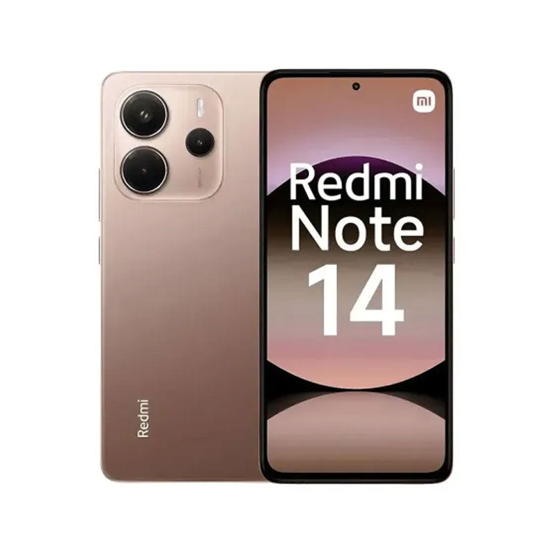 Redmi Note 14 in Sand Gold — high-resolution product image