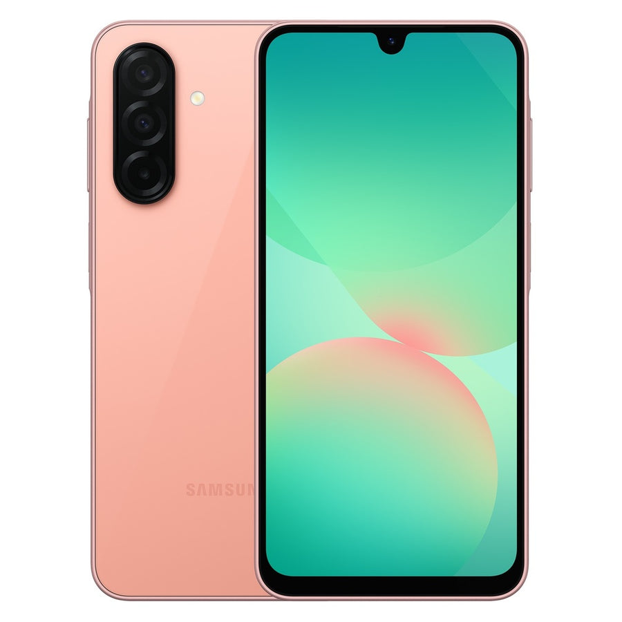 Samsung Galaxy A26 5G – Peach Pink front and back view