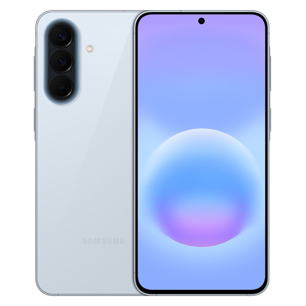 Samsung Galaxy A57 5G – Awesome Icyblue front and back view