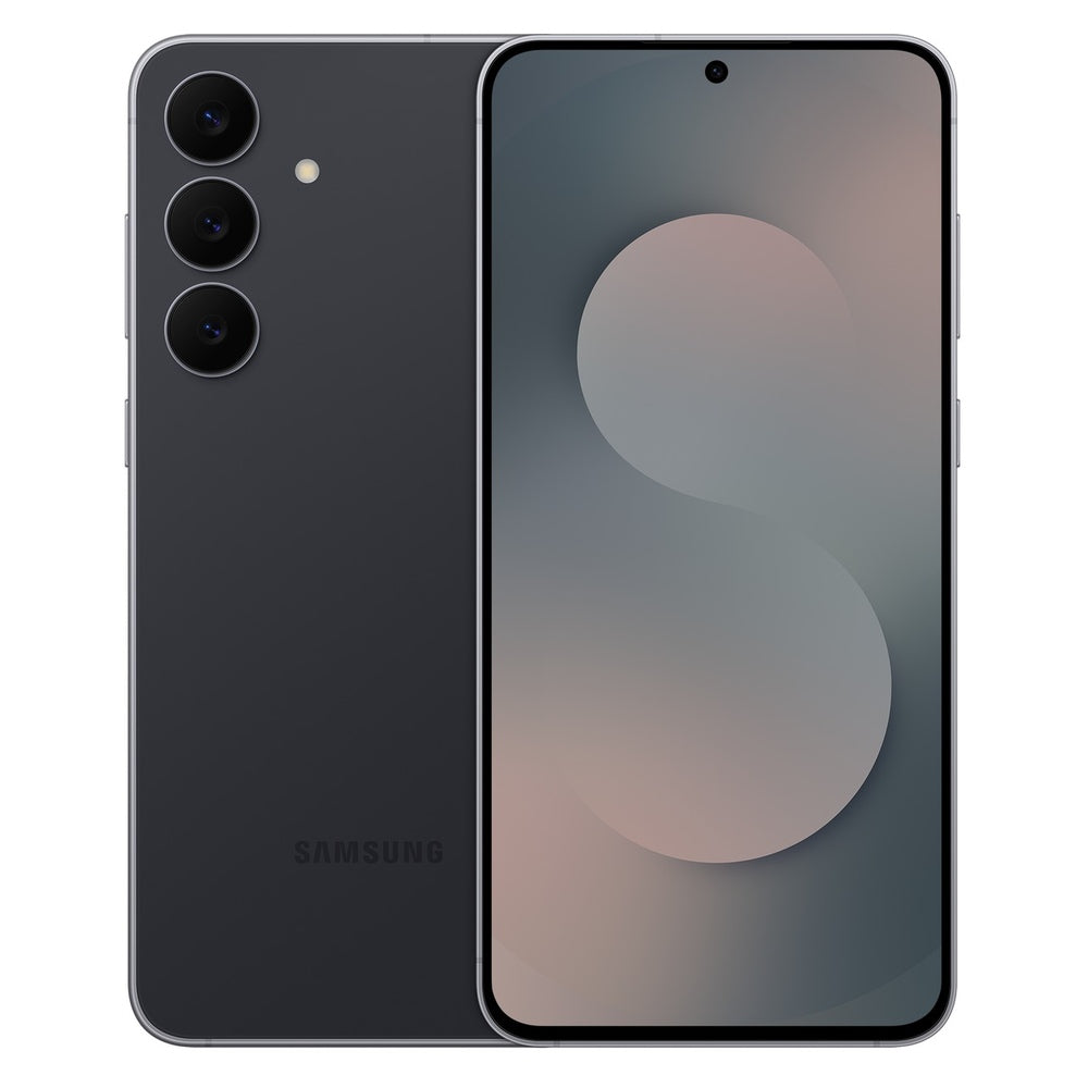 Samsung Galaxy S25 FE – Jetblack front and back view