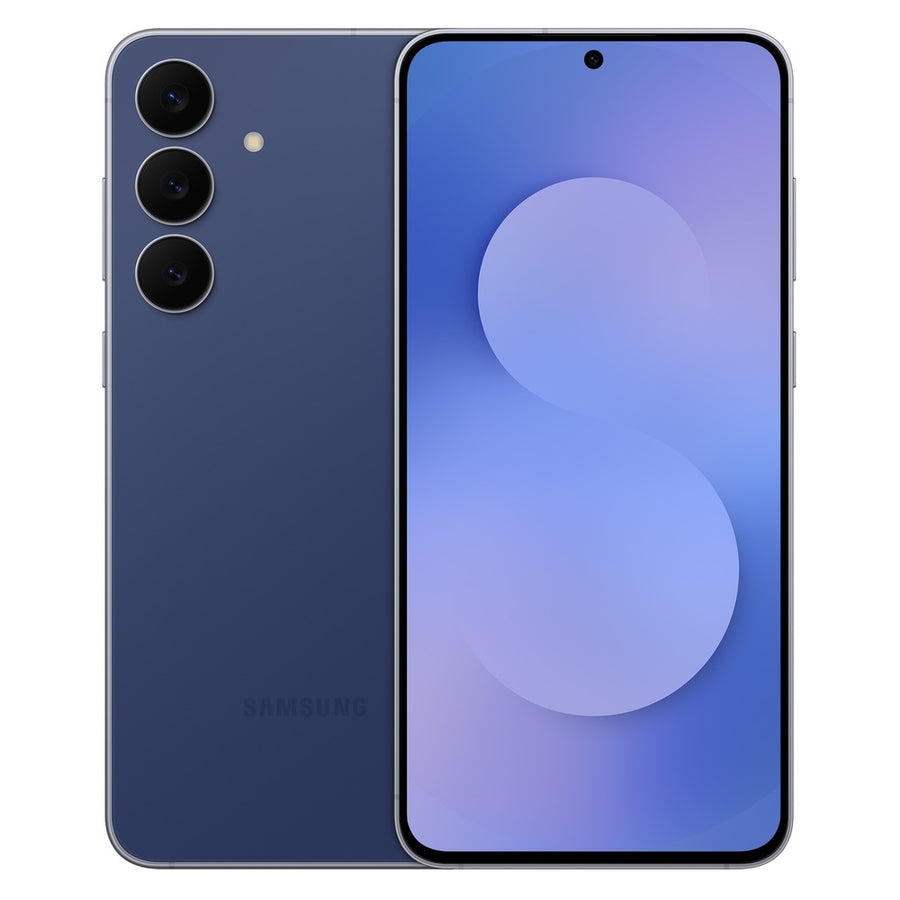 Samsung Galaxy S25 FE – Navy front and back view