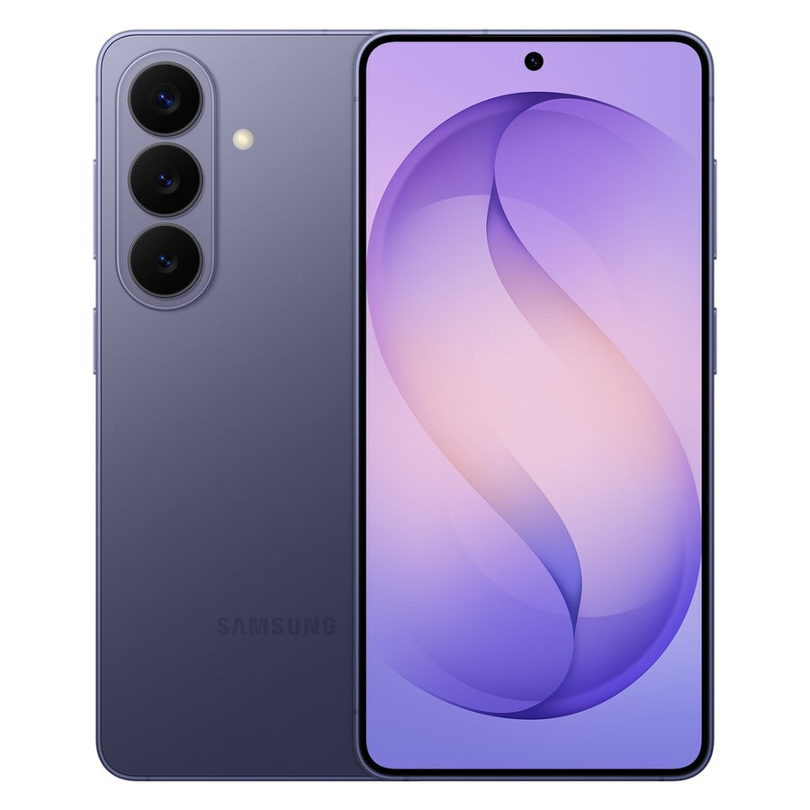 Samsung Galaxy S26 – Cobalt Violet front and back view