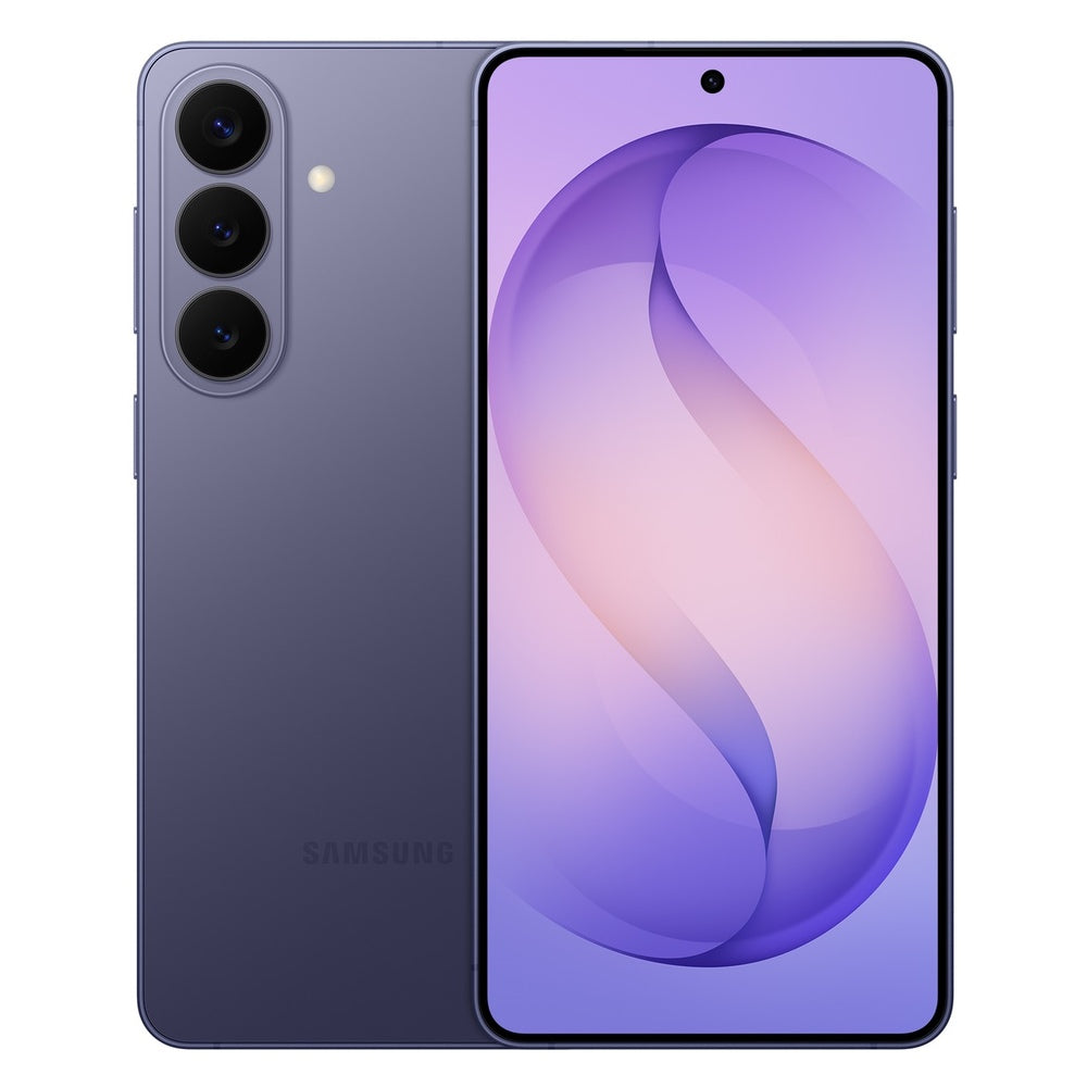 Samsung Galaxy S26+ – Cobalt Violet front and back view