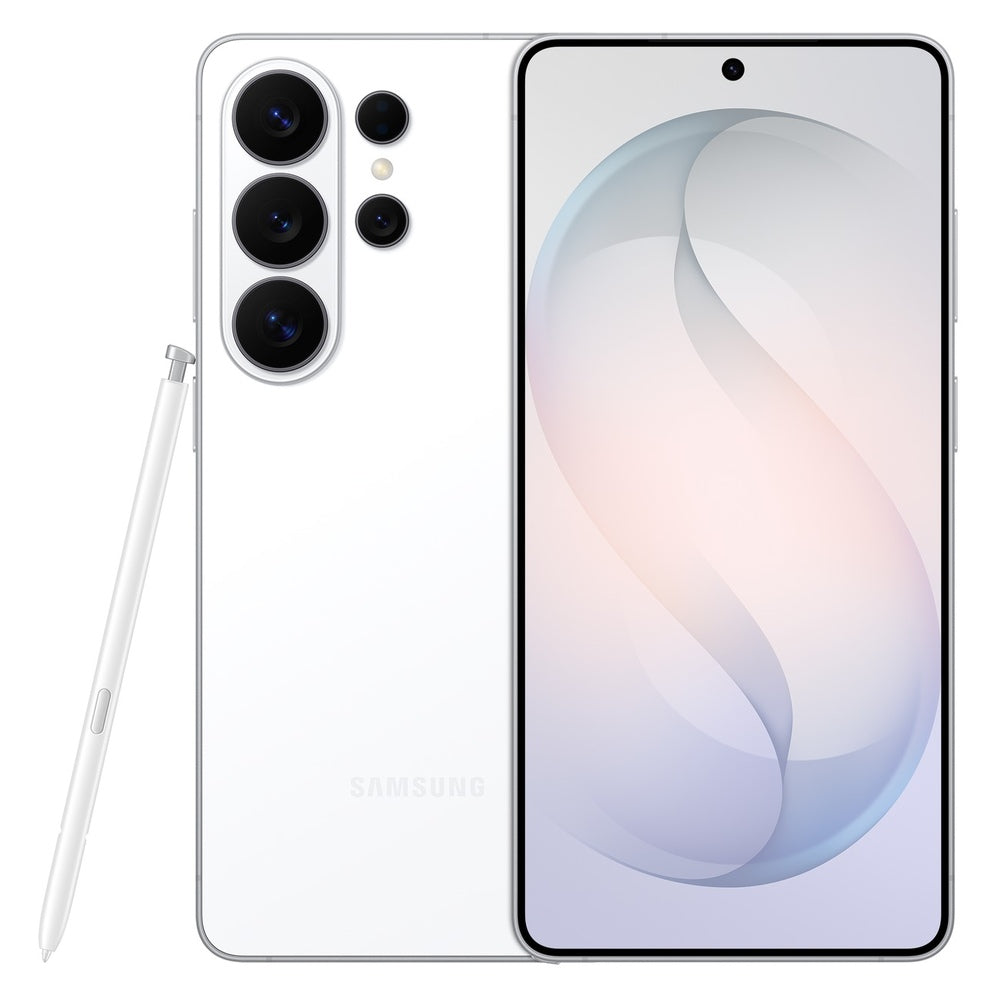 Samsung Galaxy S26 Ultra – White front and back view