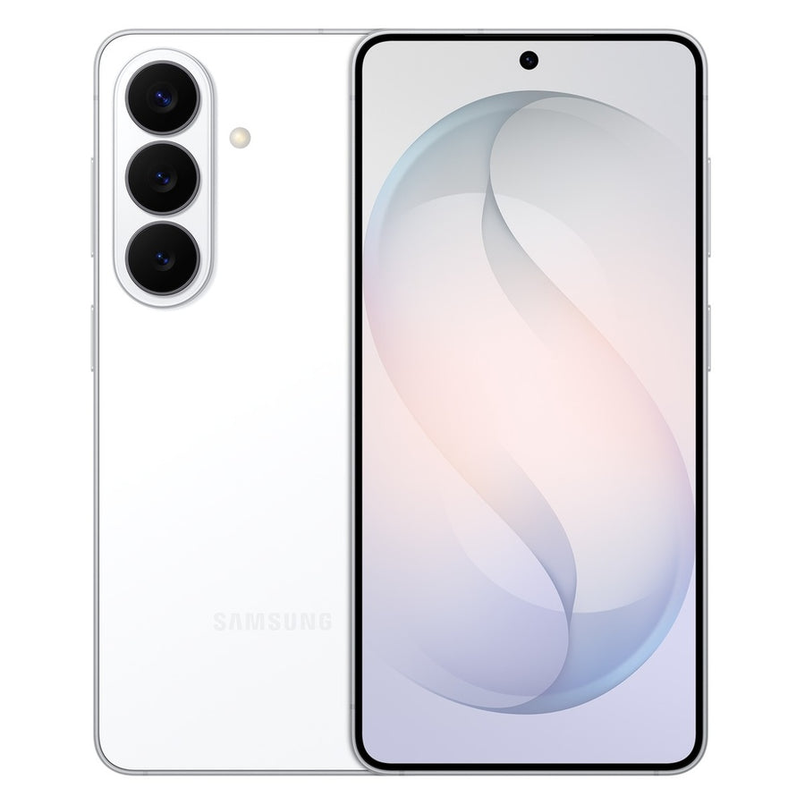 Samsung Galaxy S26 – White front and back view