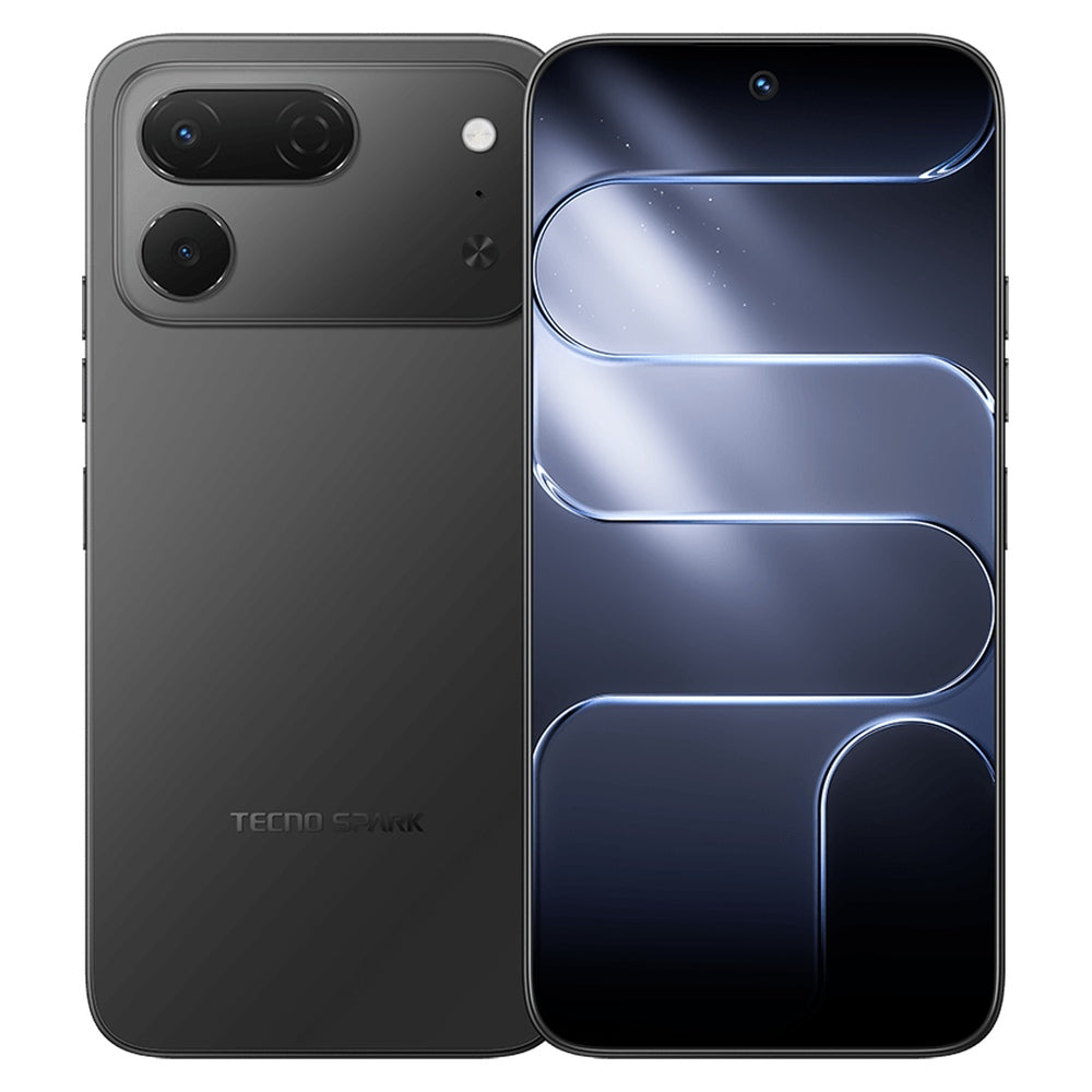 Tecno SPARK 50 Pro – Ink Black front and back view