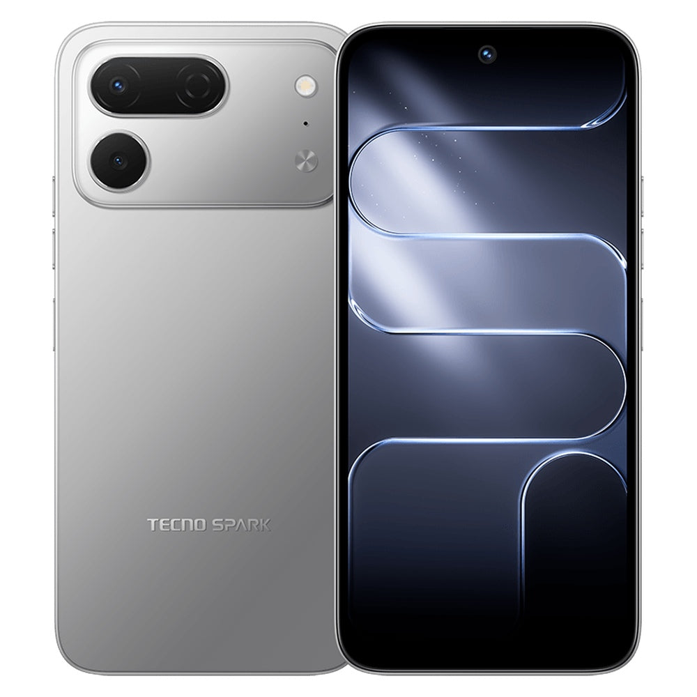 Tecno SPARK 50 Pro – Titanium Grey front and back view