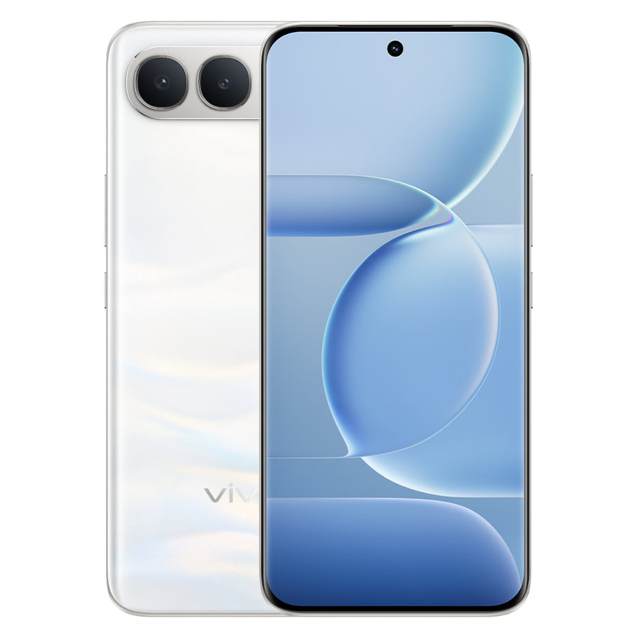 Vivo V80 Lite 5G Silk White front and rear